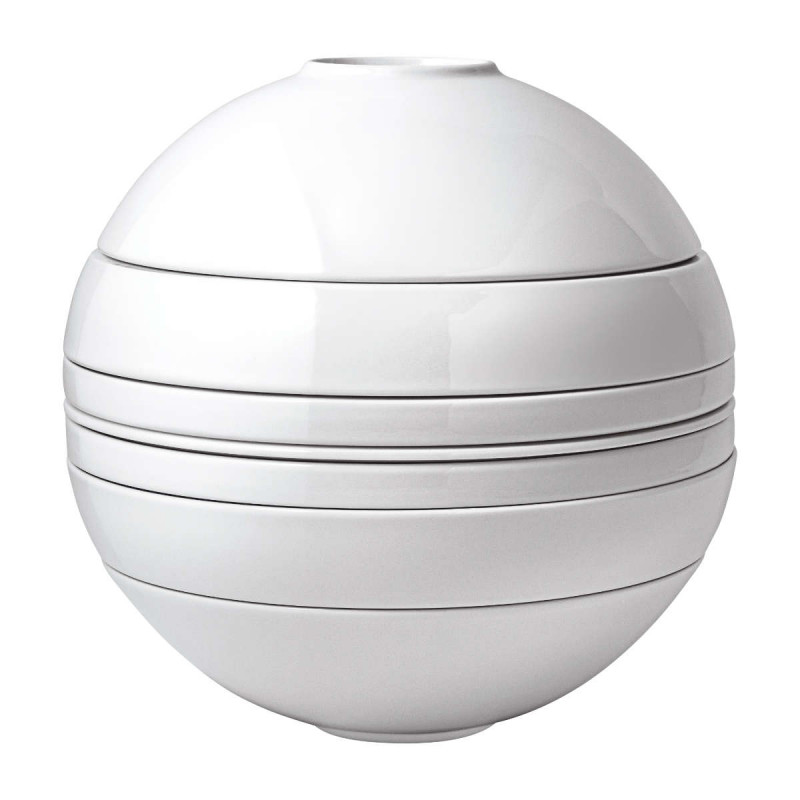ビレロイ&ボッホ　LA BOULE ブラック＆ホワイト 7ピースセット Villeroy & Boch La Boule black white 24 cm ab 209,00