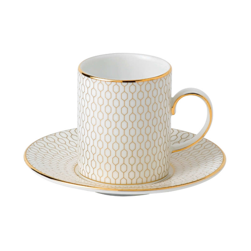 Wedgwood Arris Espressotasse 0 08 L mit Untertasse 2 tlg