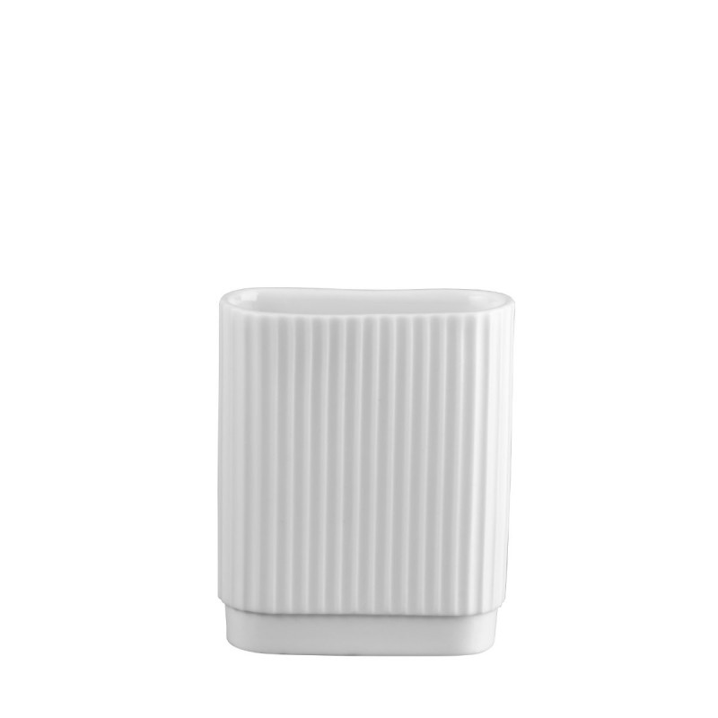 ASA Piccolini Vase Art Deco Mini weiß 9 cm