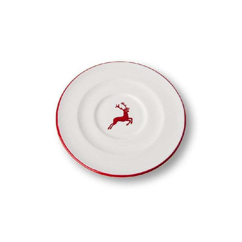 Tazza Gmundner 0,3L Rubinrot Hirsch: Ceramica Fatta A Mano In Austria, Lavabile In Microonde E Lavastoviglie - Eleganza Senza Tempo