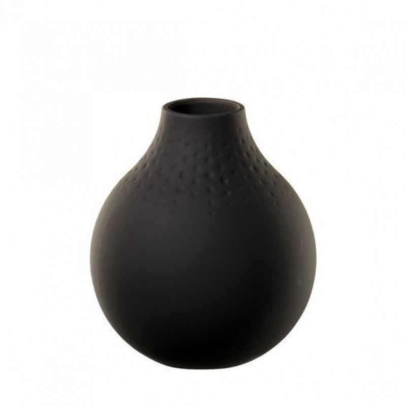 Villeroy & Boch Manufacture Collier Noir Vase Perle klein 12 cm