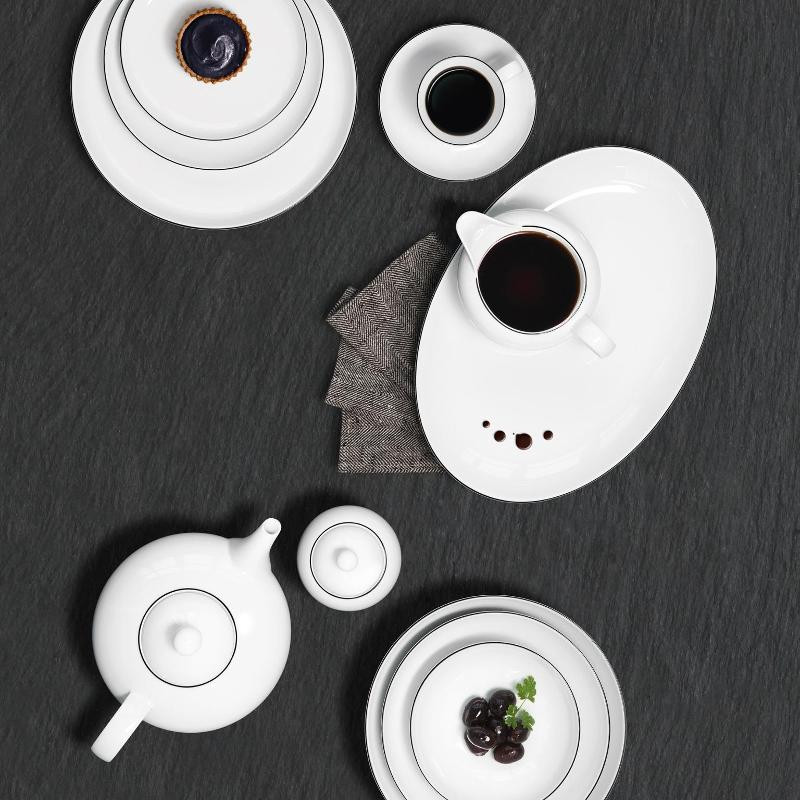 Saladier Rond Seltmann Weiden 15 Cm | Porcelaine Bord Noir - Lave-vaisselle, Micro-ondes - Ligne Black - 11