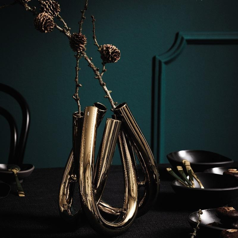 Rosenthal studioline Triu Vase gold 22 cm
