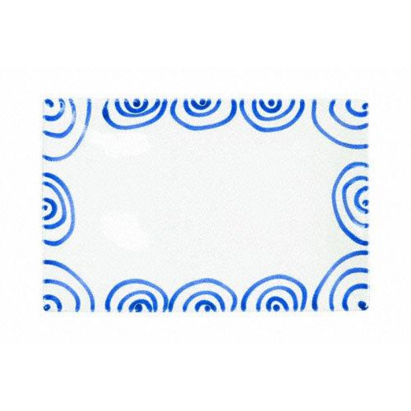 Cuore In Ceramica Gmundner 10 Cm - Blu Fiammato - Fatto A Mano In Austria