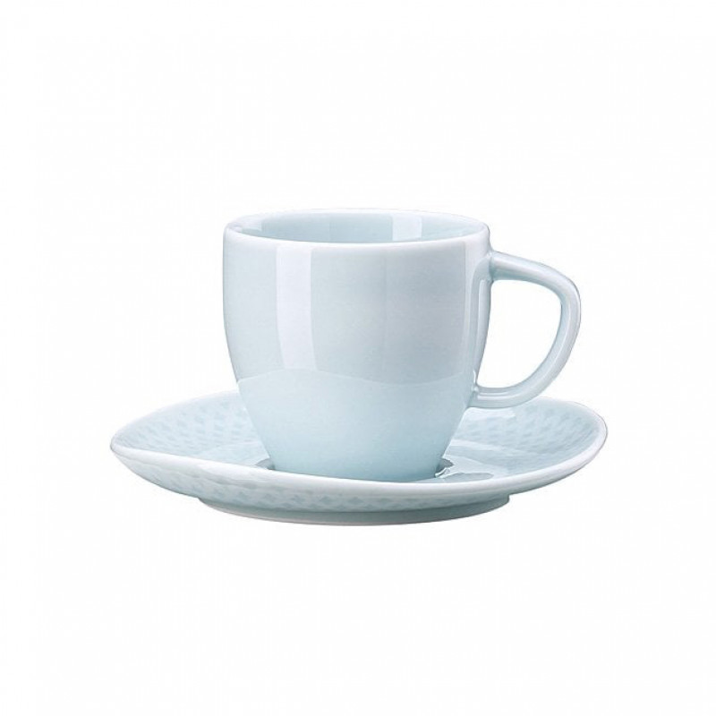 Rosenthal Café au Lait Untertasse 18 cm Junto Opal Green