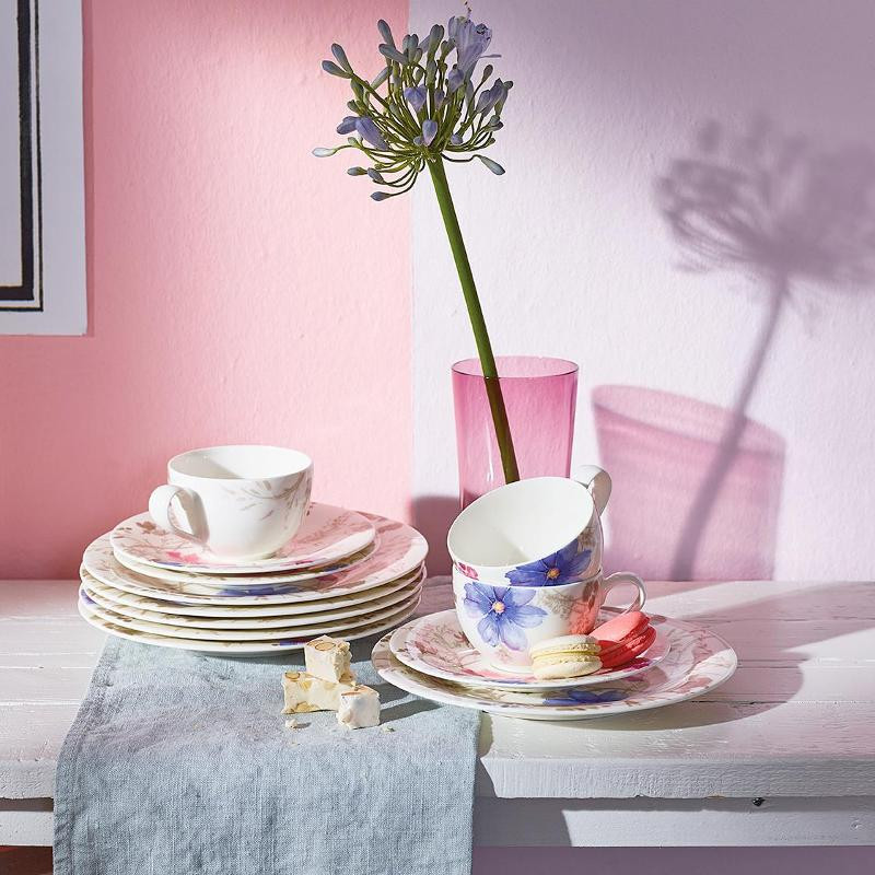 Villeroy & Boch Mariefleur Teetasse – 240 Ml, Premium Porzellan, 5 Cm Hoch, Mikrowellengeeignet