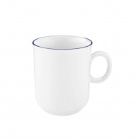 Seltmann Weiden Compact Blaurand Becher mit Henkel 0,25 L
