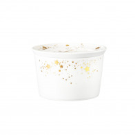 Seltmann Weiden Liberty Golden Stars Schale rund mit Deckel 14 cm