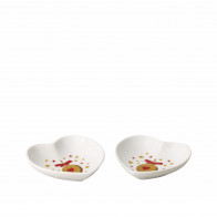 Hutschenreuther Christmas Love Herzschalen Set 2-tlg. 9 cm