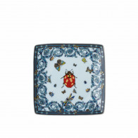 Rosenthal Versace 30 Years Le Jardin de Versace Blue Schälchen quadratisch flach 12 cm