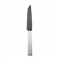 Robbe & Berking Riva - 150 g versilbert Steakmesser Frozen Black 223 mm