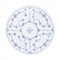 Kahla Blau Saks - Indisch Blau - Stohblumenmuster Speiseteller 26 cm