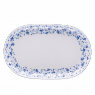Rosenthal Form 1382 Blaublüten Platte oval 32 cm