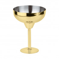 Sambonet Paderno Bar Utensils - Edelstahl / PVD Gold Margarita Cocktailschale h: 14 cm / 220 ml