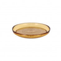 Bitz Kusintha - Glas amber Teller 18 cm