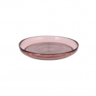 Bitz Kusintha - Glas pink Teller 18 cm