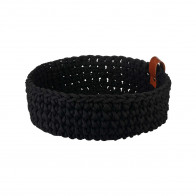 ASA Coppa Kuro Häkelkorb schwarz 26 cm