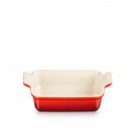 Le Creuset Poterie Auflaufformen Rechteckige Auflaufform Tradition Kirschrot 19 cm