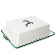 Gmundner Keramik Grüner Hirsch Butterdose 250 g