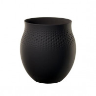 Villeroy & Boch Manufacture Collier Noir Vase Perle groß 17,5 cm