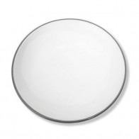 Gmundner Keramik Grauer Rand Dessertteller ohne Fahne Classic 20 cm