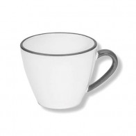 Gmundner Keramik Grauer Rand Espresso-Obertasse Gourmet 0,06 L