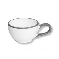 Gmundner Keramik Grauer Rand Mokka-Obertasse Classic 0,06 L