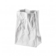 Rosenthal studio-line Do not litter Tütenvase weiß matt 14 cm
