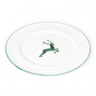 Gmundner Keramik Grüner Hirsch Speiseteller Gourmet d: 29 cm / h: 2,2 cm
