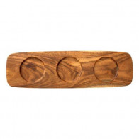 Villeroy & Boch Artesano Original Tablett Dipschälchen Holz L: 30 cm