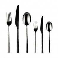 Sambonet Linea Q - Edelstahl / PVD schwarz Besteckset 36-tlg.