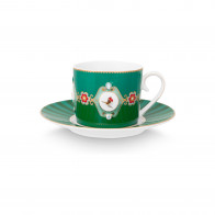 Pip Studio Love Birds Emerald-Green Capppuccinotasse 2-tlg. 0,20 L