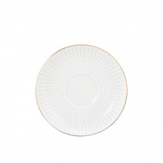 Seltmann Weiden Amina Weiß Goldrand Kombi-Untertasse klein 12 cm