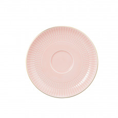 Seltmann Weiden Amina Rosé Goldrand Kombi-Untertasse groß 16 cm
