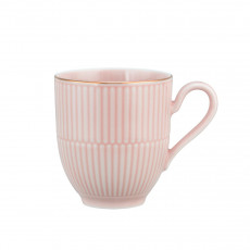 Seltmann Weiden Amina Rosé Goldrand Becher mit Henkel 0,35 L