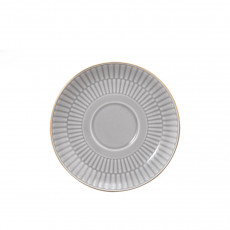 Seltmann Weiden Amina Silbergrau Goldrand Kombi-Untertasse klein 12 cm