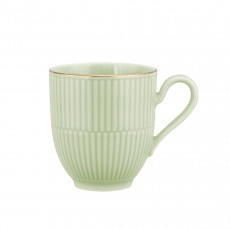 Seltmann Weiden Amina Seladon Goldrand Becher mit Henkel 0,35 L
