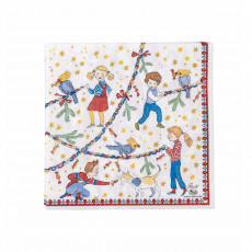 Hutschenreuther Sammeledition 2024 Weihnachtsleuchten Servietten 33x33 cm 20 Stück