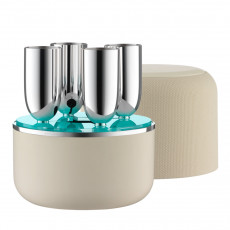Robbe & Berking Dante 90 g versilbert Champagner Box Creme Set 4-tlg.