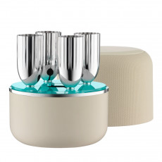 Robbe & Berking Belvedere 90 g versilbert Champagner Box Creme Set 4-tlg.