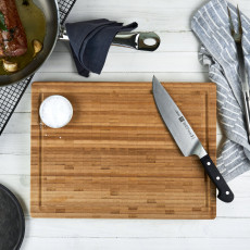 Zwilling Messerzubehör Schneidbrett Bambus Holz groß 42x31 cm