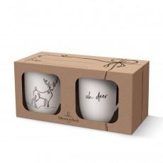 Villeroy & Boch Statement Becher mit Henkel - XMAS Oh Deer Set 2-tlg. 0,29 L