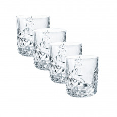 Nachtmann Sculpture Whiskybecher Glas Set 4-tlg. 0,36 L