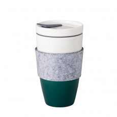 like. by Villeroy & Boch Coffee To Go Green Becher mit Deckel 0,35 L