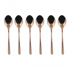 Sambonet Taste - Edelstahl / PVD Kupfer Mokkalöffel-Set 6-tlg.