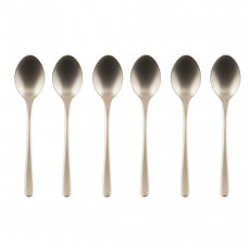 Sambonet Taste Antique - Edelstahl / PVD champagnerfarben Mokkalöffel-Set 6-tlg.