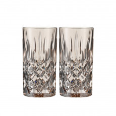 Nachtmann Noblesse Longdrink Glas Taupe Set 2-tlg. 0,39 L