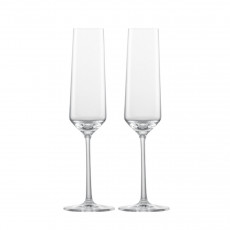 Zwiesel Glas Pure Sekt Glas mit Moussierpunkt  Set 2-tlg. 0,2 L