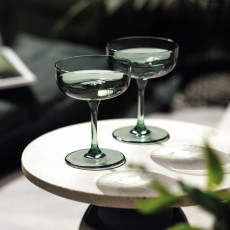 like. by Villeroy & Boch Like Glass Sage Sektschale / Dessertschale Set 2-tlg. 0,12 L