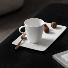 Villeroy & Boch Manufacture Rock blanc Servierplatte rechteckig 35x18x1 cm